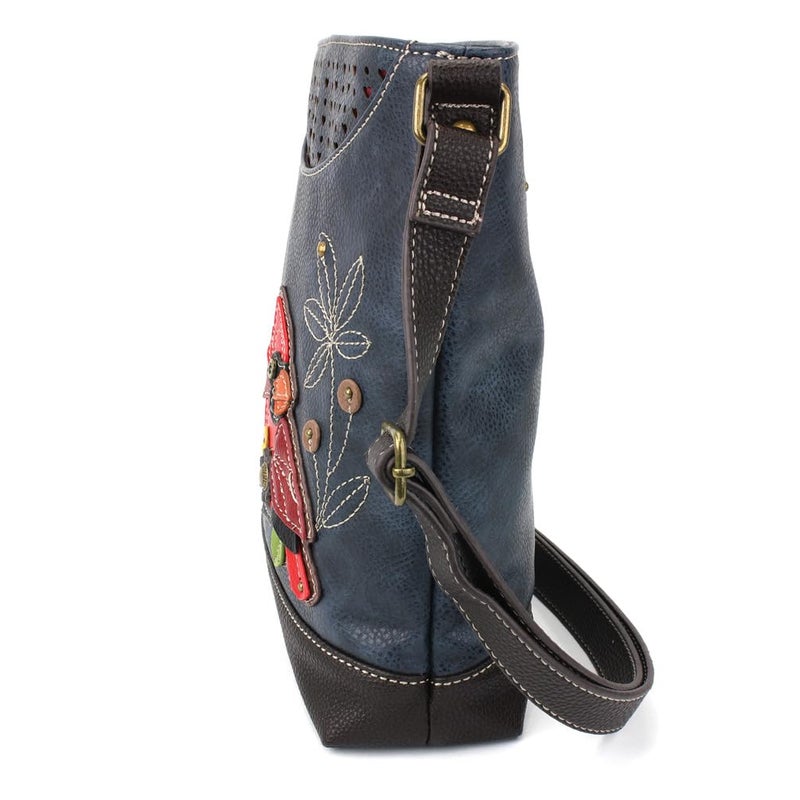CHALA Sweet Messenger Mid Size Shoulder Purse with Adjustable Strap - Cardinal - navy - Image 4